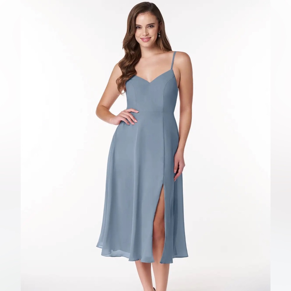 Azazie Clarissa Dress-Dusty Blue
